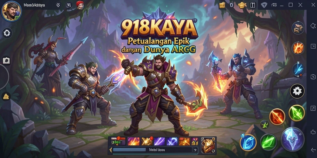 Tampilan gameplay mendebarkan di dunia fantasi 918KAYA.