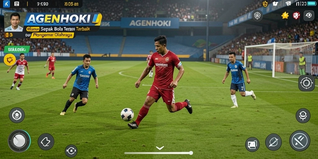 Tampilan gameplay menarik dari AGENHOKI dengan aksi di lapangan.
