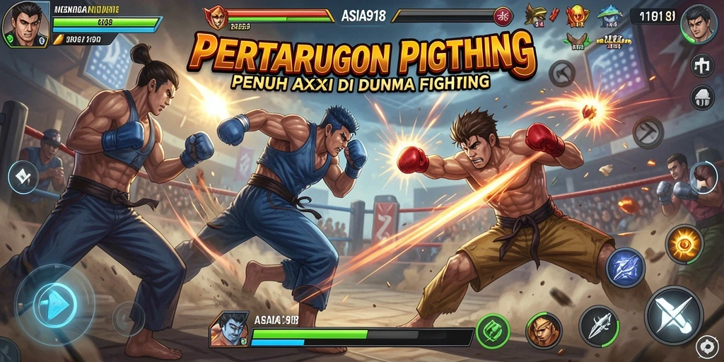 Tampilan seru dari pertarungan intens di ASIA918.