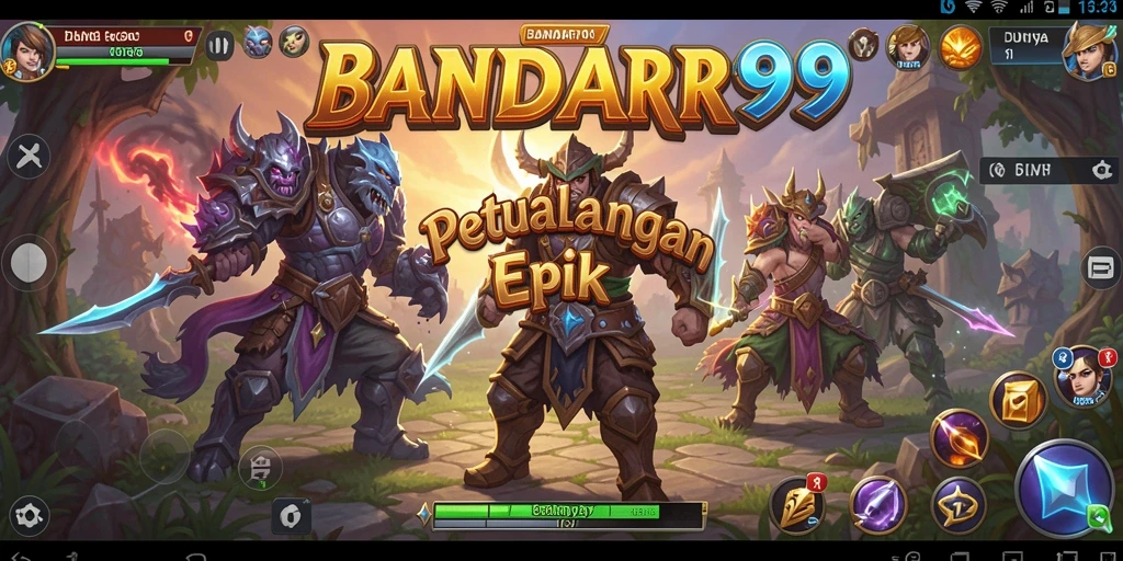 Screenshot utama BANDAR99 menampilkan aksi seru dalam dunia RPG.