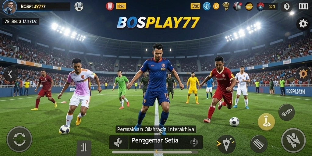 Tampilan gameplay seru dari BOSPLAY77 yang menampilkan aksi olahraga nyata.