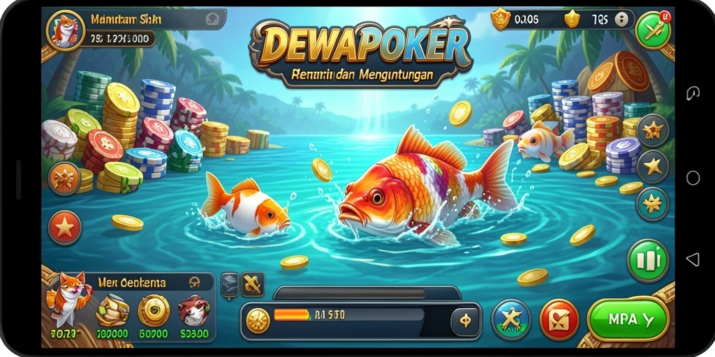 Tangkapan ikan besar dalam DEWAPOKER dengan grafik memukau.