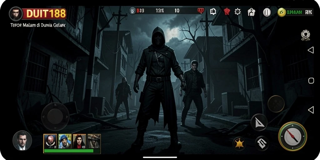 Gameplay mencekam di dalam rumah horror yang penuh kejutan.