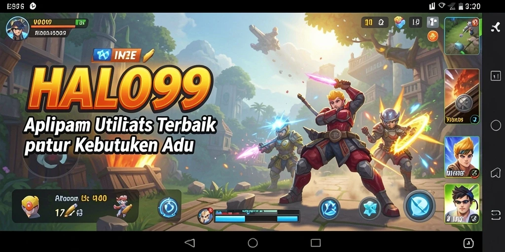 Tangkapan layar HALO99 menampilkan antarmuka aplikasi yang intuitif.