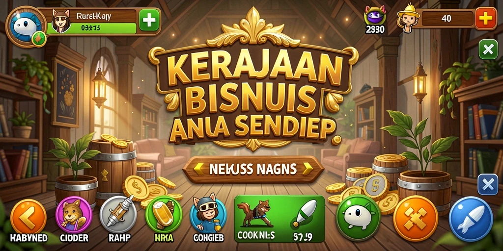 Tampilan menarik dari gameplay Tycoon di HARAPJP.