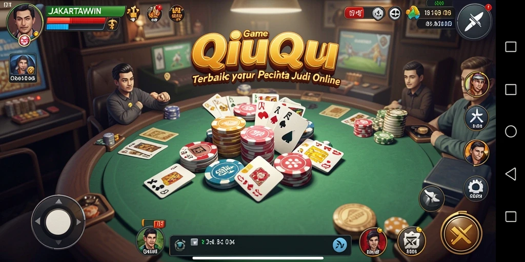 Gameplay seru QiuQiu dalam JAKARTAWIN yang menantang.