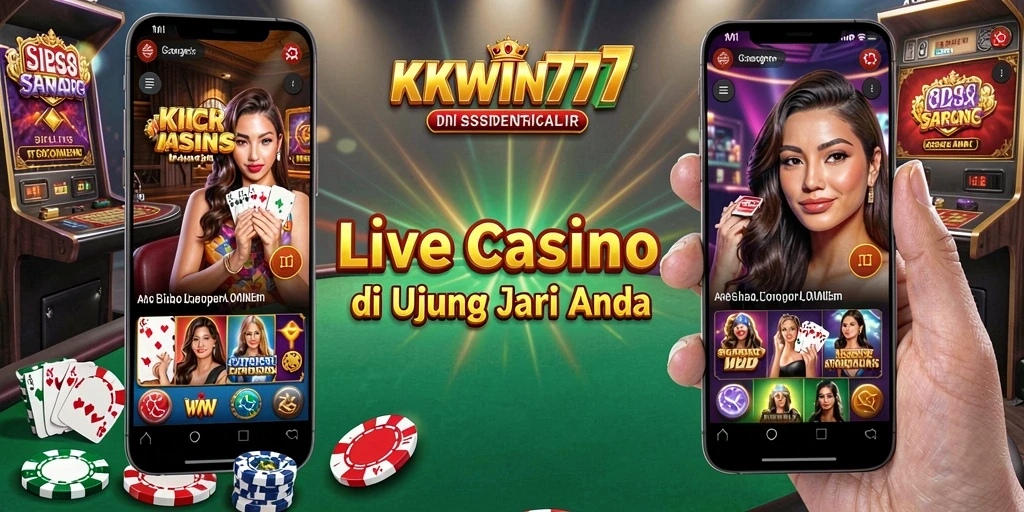 Gameplay menarik KKWIN777 dengan dealer langsung yang ramah.