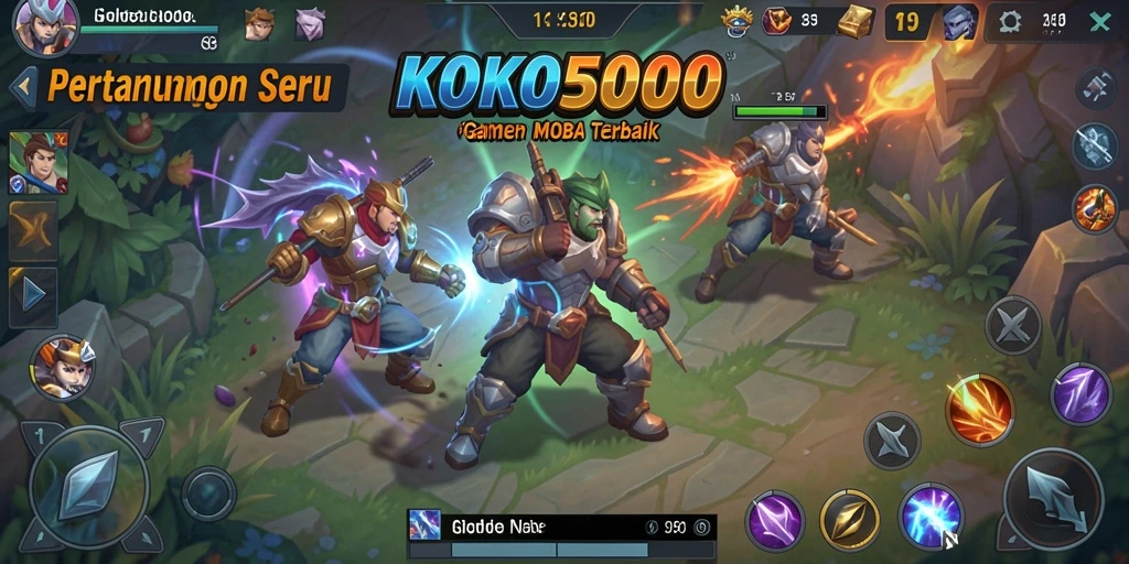 Tampilan gameplay KOKO5000 yang seru dan menegangkan saat pertarungan.