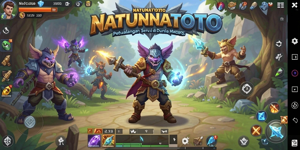 Tangkapan layar gameplay NATUNATOTO yang menarik dan penuh aksi.