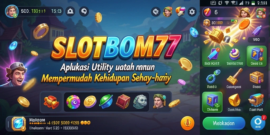 Tampilan antarmuka utama SLOTBOM77 yang memudahkan navigasi.