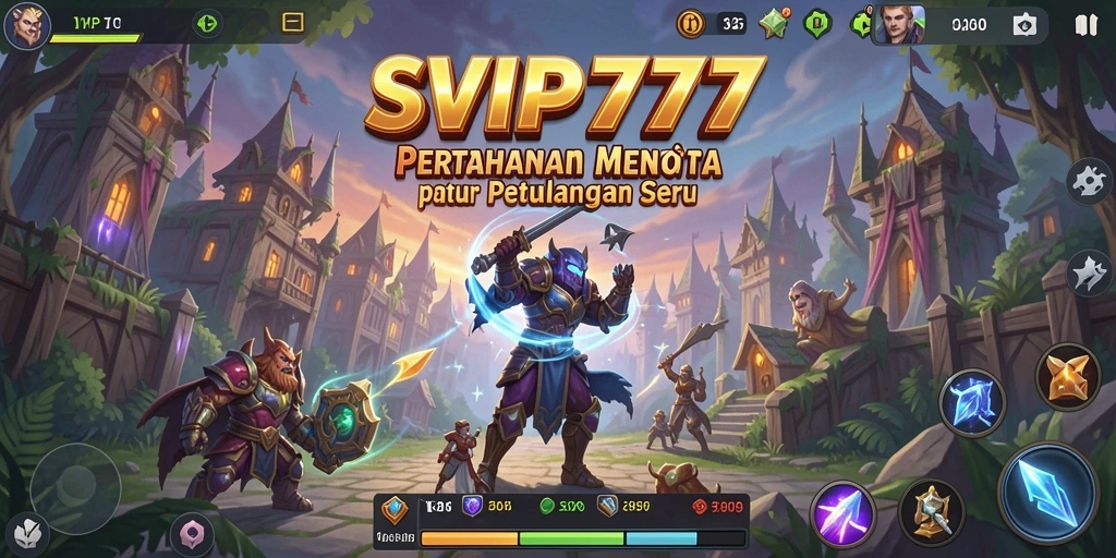 Tampilan gameplay Tower Defense yang menarik dan mendebarkan.