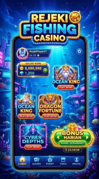 Screenshot antarmuka pengguna aplikasi Rejeki.